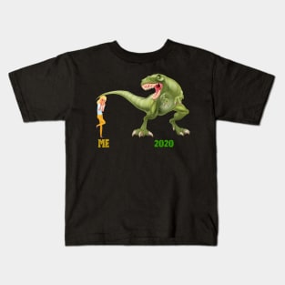 t-rex 2020 funny meme Kids T-Shirt